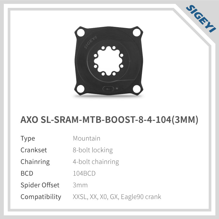 AXO SL MTB SRAM AXS 8 TORNILLOS BCD 104
