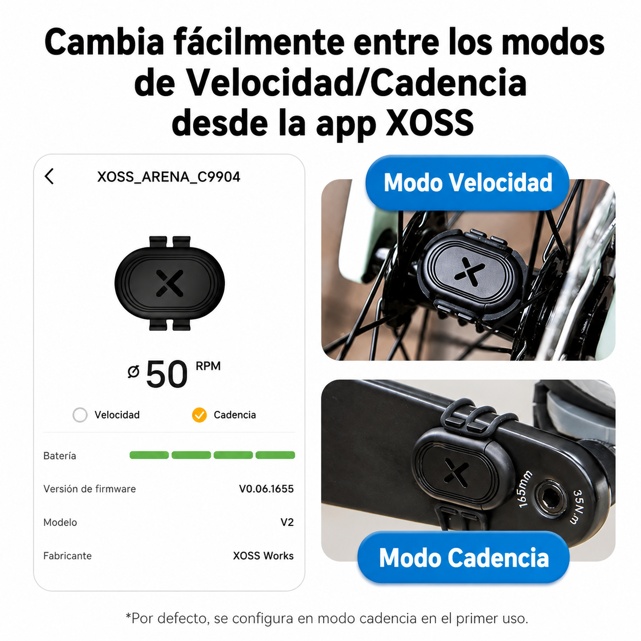 XOSS Arena Sensor de velocidad y cadencia