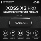 X2 Pro Sensor de frecuencia cardíaca recargable