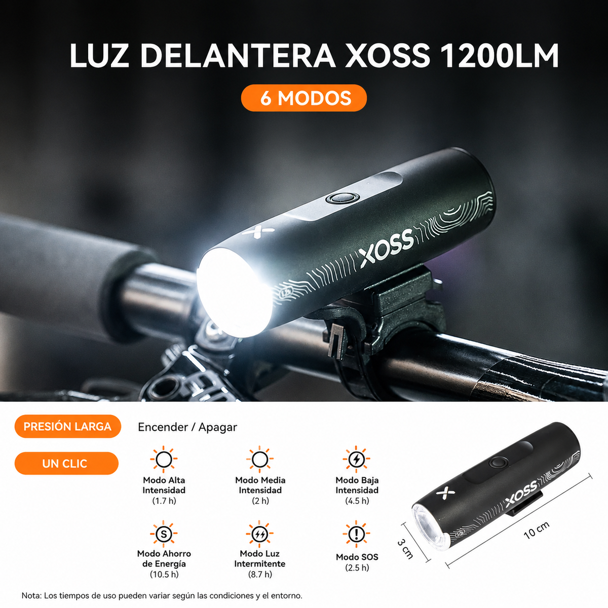 Luz delantera XL1200