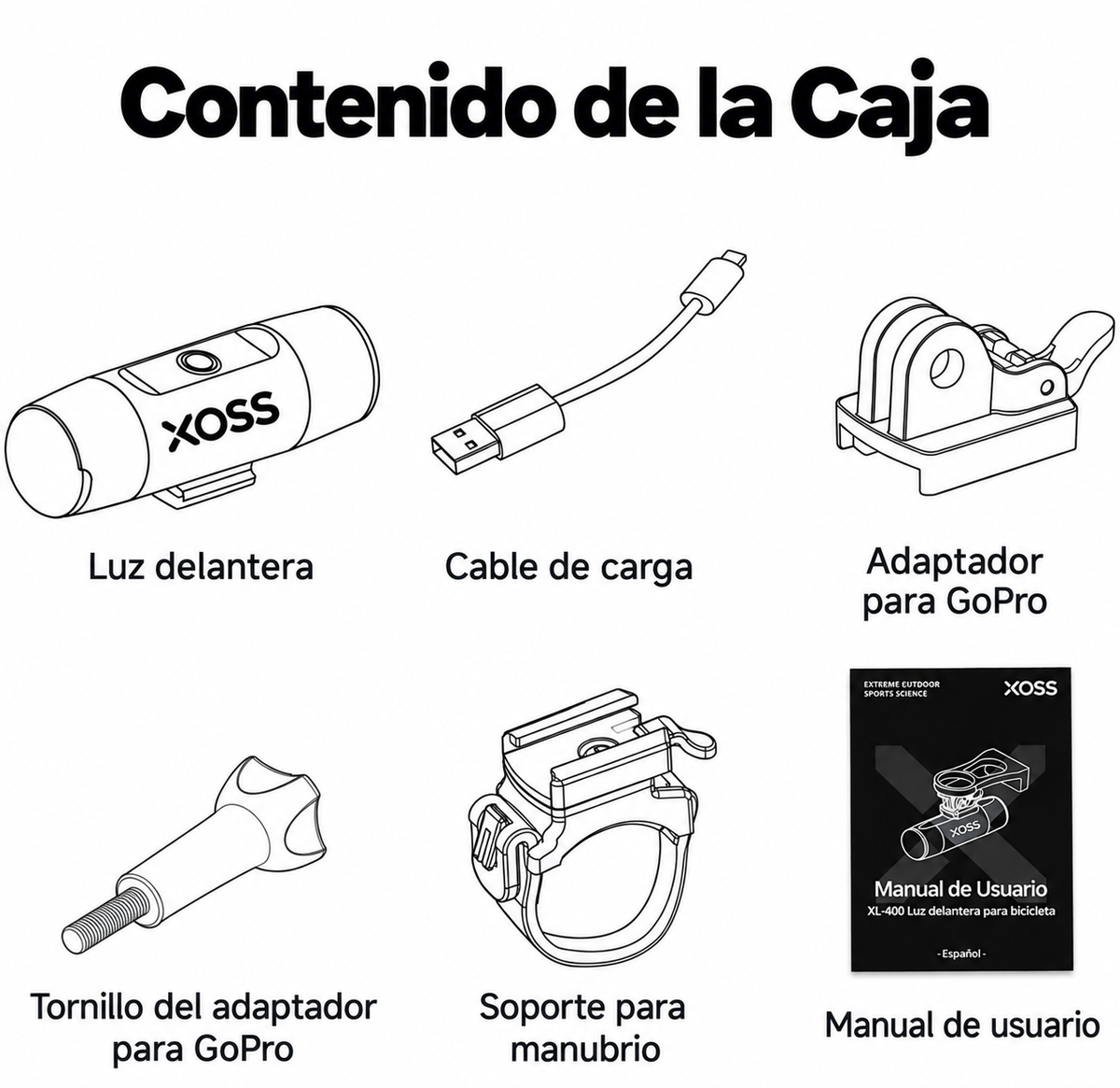 Luz delantera XL800