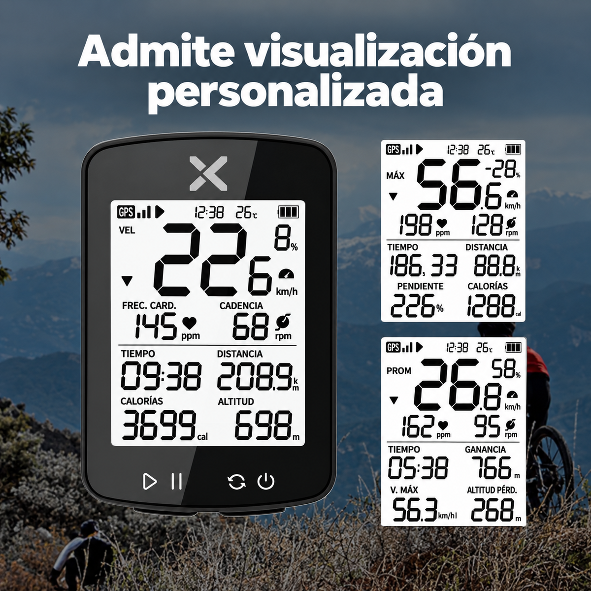 Ciclocomputador G+