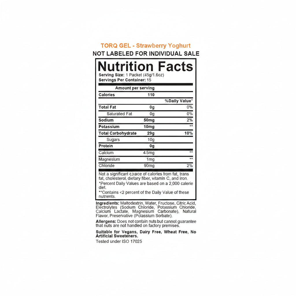 TORQ Energy Gel Strawberry Yogurt